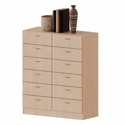 Schubladenschrank mit 12 Schubladen, 3 Ordnerhöhen - Serie evo180