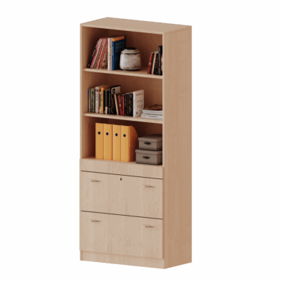 Hängeregister Kombischrank, 5 Ordnerhöhen - Serie evo180