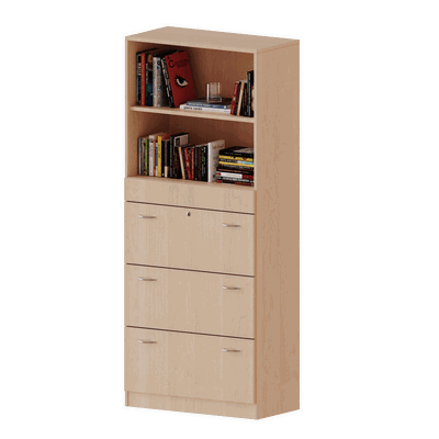 Hängeregisterschrank, 5 Ordnerhöhen – Serie evo180