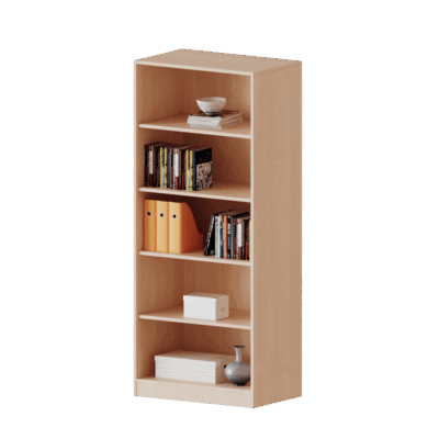 Regal mit Sockel, 5 Ordnerhöhen - Serie evo 180