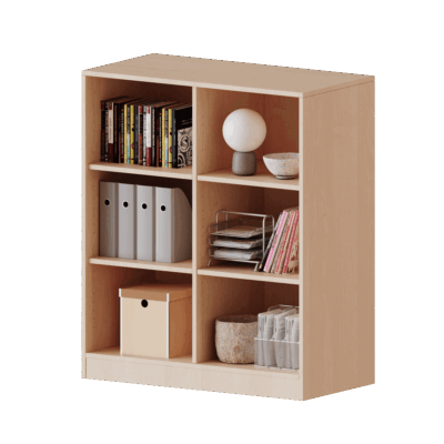 Regal mit Sockel und Mittelwand, 3 Ordnerhöhen - Serie evo 180