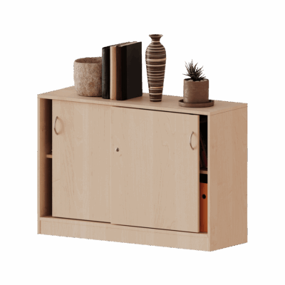 Schiebetürenschrank, 2 Ordnerhöhen - Serie evo180