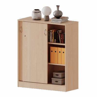 Schiebetürenschrank, 3 Ordnerhöhen - Serie evo180