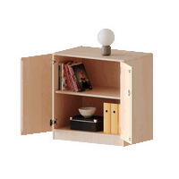 Schrank mit zwei Türen, 2 Ordnerhöhen – Serie evo 180