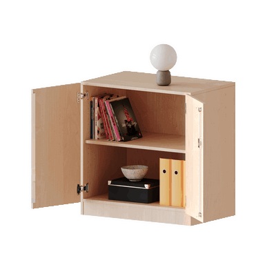 Schrank mit zwei Türen, 2 Ordnerhöhen – Serie evo 180