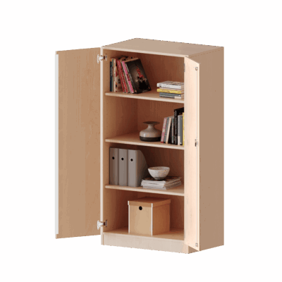 Schrank mit zwei Türen, 4 Ordnerhöhen – Serie evo 180