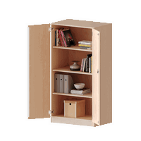 Schrank mit zwei Türen, 4 Ordnerhöhen – Serie evo 180