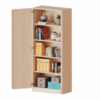 Schrank mit zwei Türen, 5 Ordnerhöhen – Serie evo 180