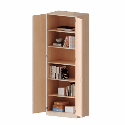 Schrank mit zwei Türen, 6 Ordnerhöhen – Serie evo 180