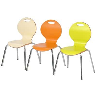 Stapelstuhl IRON mit Sitzschale farbig