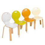 Stuhl PEARL mit Sitzschale farbig - stuhl pearl farbig