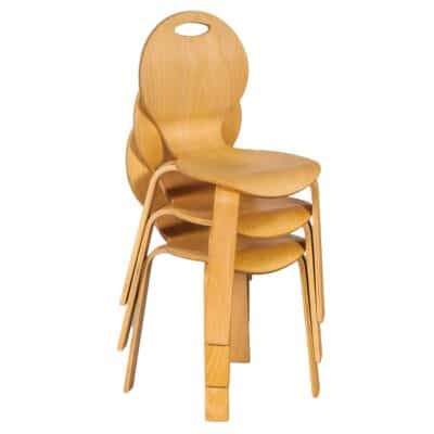 Stuhl PEARL mit Sitzschale natur