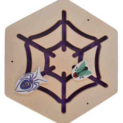 Schiebe-Wandspiel Spinnennetz