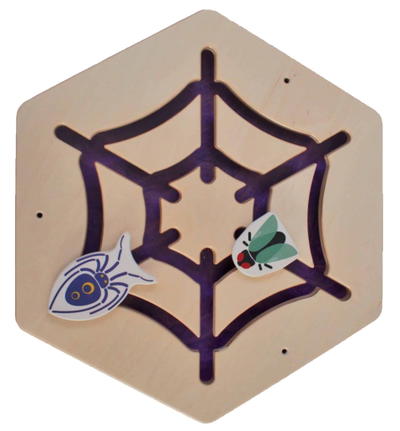 Schiebe-Wandspiel Spinnennetz