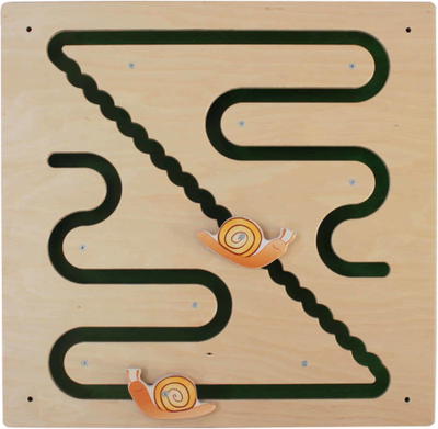 Schiebe-Wandspiel Schneckenrennen