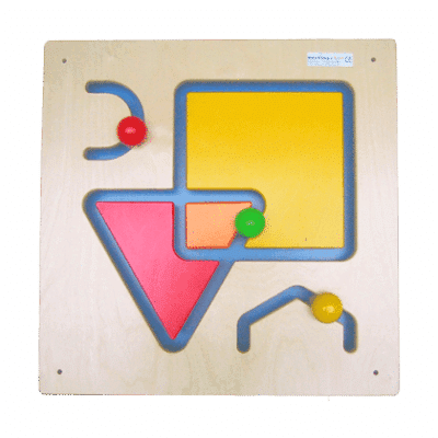Schiebe-Wandspiel Form und Farbe
