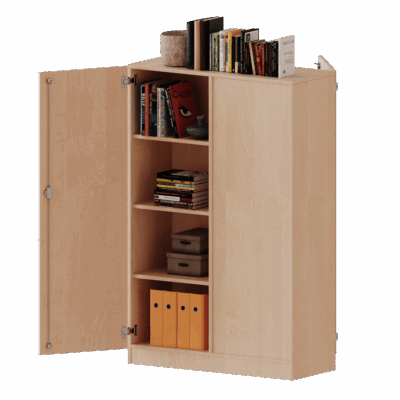 Raumteiler Schrank, 4 Ordnerhöhen - Serie evo180