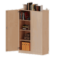 Raumteiler Schrank, 4 Ordnerhöhen - Serie evo180