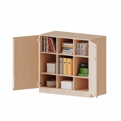 ErgoTray Schrank, dreireihig, 2,5 Ordnerhöhen - ohne Boxen - evo180 Serie