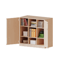 ErgoTray Schrank, dreireihig, 2,5 Ordnerhöhen - ohne Boxen - evo180 Serie