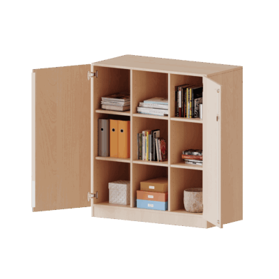 ErgoTray Schrank, dreireihig, 3 Ordnerhöhen - ohne Boxen - evo180 Serie