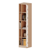Schließfachschrank, 5 Ordnerhöhen - 5 Schließfächer und Postfächer - Serie evo180