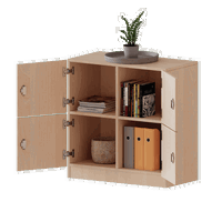 Schließfachschrank, 2 Ordnerhöhen - 4 Schließfächer - Serie evo180