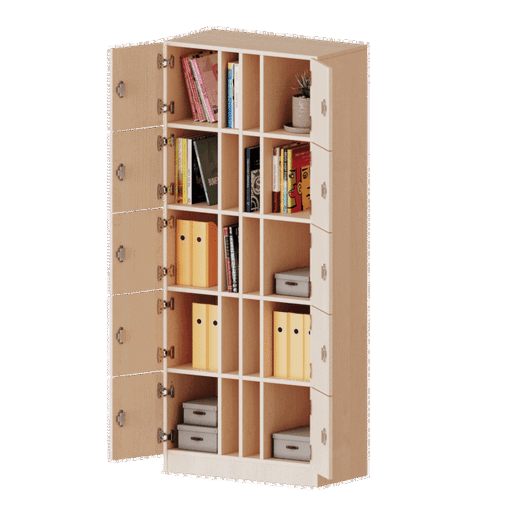 F8045SFP Schließfachschrank, 5 Ordnerhöhen – 10 Schließfächer und Postfächer – Serie evo180 - F8045SFP