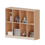 Taschenregal, 3 Ordnerhöhen – 8 hohe Fächer – Serie evo180 - R13943KLR