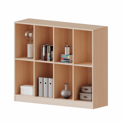 Taschenregal, 3 Ordnerhöhen - 8 hohe Fächer - Serie evo180