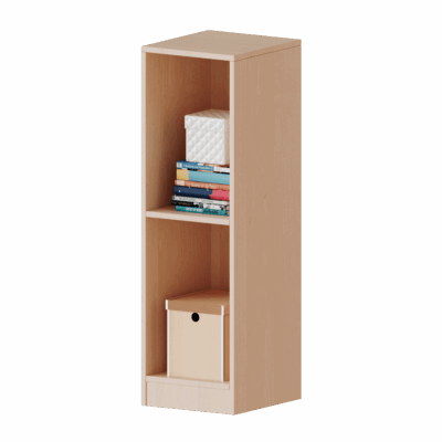 Taschenregal mit 2 großen Fächern, 3 Ordnerhöhen - Serie evo180