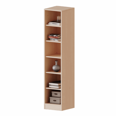 Taschenregal, 4,5 Ordnerhöhen - 6 halbhohe Fächer - Serie evo180