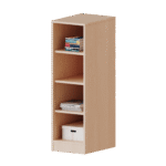 Taschenregal, 3 Ordnerhöhen – 4 halbhohe Fächer – Serie evo180 - R3653KLRB