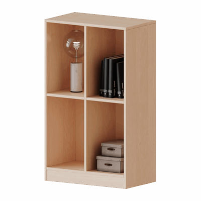 Taschenregal, 3 Ordnerhöhen - 4 hohe Fächer - Serie evo180