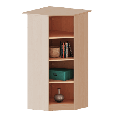 Innenecke als Regal, 4 Ordnerhöhen - Serie evo180