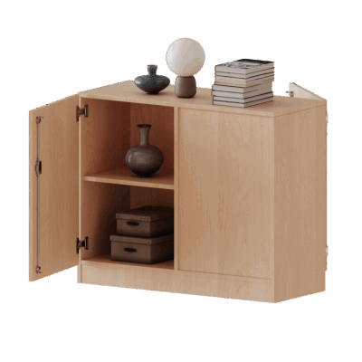 Raumteiler Schrank, 2 Ordnerhöhen - Serie evo180