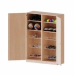 Sportschrank, 5 Ordnerhöhen – 6 Ballkörbe – Serie evo180 - S14165TSP6 1