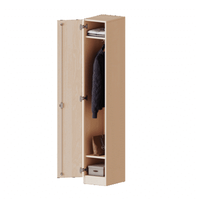 Spind Schrank, 5 Ordnerhöhen - 1 durchgehende Tür - Serie evo180