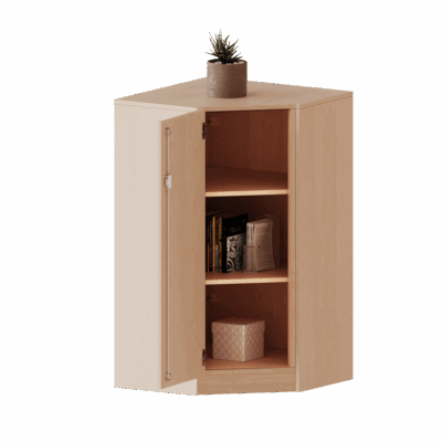Innenecke als Schrank, 3 Ordnerhöhen - Serie evo180