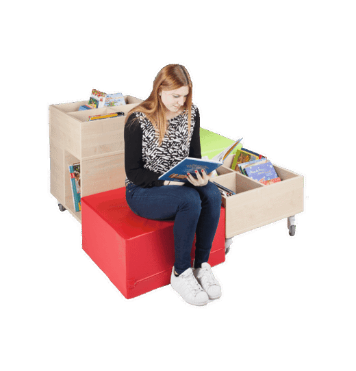 cuBe Bücherinsel „L“ 4-teilig - cube bksetl 4