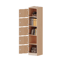 Schließfachschrank, 5 Ordnerhöhen - 5 Schließfächer - Serie evo180