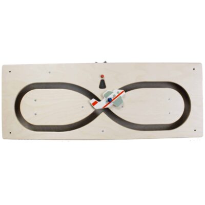 Schiebe-Wandspiel Liegende Acht mit Flugzeug