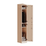 Spind-Schrank, 5 Ordnerhöhen – 2 Türen übereinander – Serie evo180 - t3145dspili 2