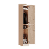 Spind-Schrank, 5 Ordnerhöhen - 2 Türen übereinander - Serie evo180 – Bild 2