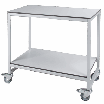 Vorbereitungswagen fahrbar mit 2 Ablageböden