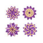 Kindergarten Schmuckstein-Mandala - 03501000 muster violett schmuckstein mandala 1