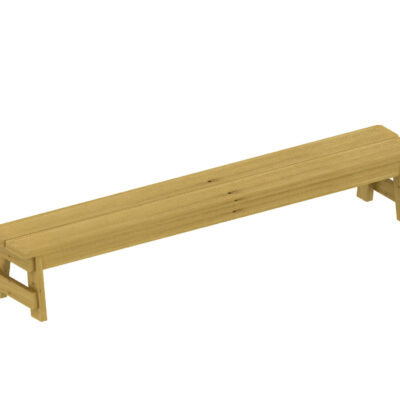 Outdoor-Sitzbänke, 6 Stück