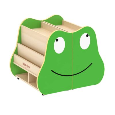 Bücherkiste Frosch, fahrbar & klappbar