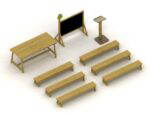 Outdoor-Ablagetisch - Outdoor Classroom in Playground range 1