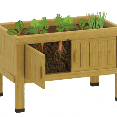 Outdoor-Pflanzkasten mit Wurzelfenster